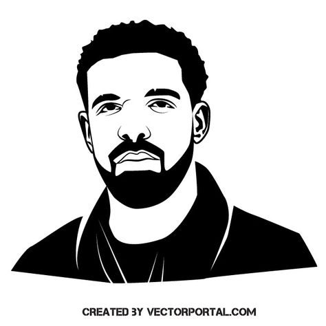 Grad Drawings, Drake Stencil, Drake Pumpkin, I Love Drake, Drake Drawing, Drake Art, Drake Photos, Face Stencils, Rapper Art