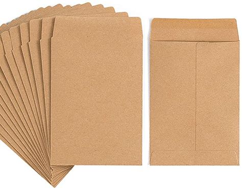 Amazon.com : 100 Pack Kraft Small Coin Envelopes Self-Adhesive Seed Envelopes Mini Parts Small Items Stamps Storage Packets Envelopes for Garden, Office or Wedding Gift (Brown, 3.23×4.53 inch) : Office Products Envelope Carta, Seed Envelopes, Baby Shower Greetings, Coin Envelopes, Business Envelopes, Stamp Storage, Stationary Supplies, Small Envelopes, Jam Paper