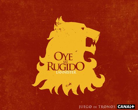 Los Lannister se caracterizan por ser rubios, altos y apuestos. Gracias al oro de su hogar, Roca Casterly, es la más rica de las casas. Su símbolo es el león de oro, representado sobre campo de gules. Aunque el que se sienta en el Trono de Hierro es el joven Joffrey, el señor de Roca Casterly y Guardián del Occidente es su abuelo Tywyn Lannister, que tiene tres hijos: los gemelos Jaime, Lord Comandante de la Guardia Real, y Cersei, la reina regente,  y el enano Tyrion, la Mano del Rey. Game Of Thrones Tv, Games Of Thrones, Valar Morghulis, Fantasy World, Game Of Thrones, Canon, Movie Posters, Film Posters