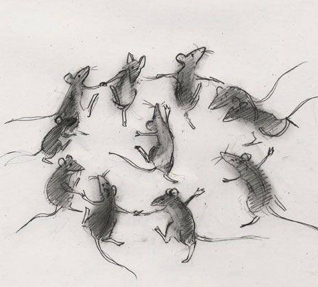 Mice Drawing, Mouse Dancing, Dancing Mice, Dancing Mouse, Rattus Rattus, Dancing Drawing, Rat Tattoo, Mouse Illustration, Dancing Animals