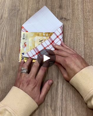 242K views · 1.6K reactions | How To Wrap A Gift Card | This wrapping skill gives the extra surprise 🎁👏 | By Lessons Learned In Life | Facebook Gift Card Giving Ideas For Christmas, How To Wrap An Odd Shaped Gift, Voucher Gift Wrap Packaging Ideas, Wrap A Gift Card, Wrapping A Gift Card, How To Wrap A Gift Voucher, How To Wrap Gift Cards, How To Wrap A Gift Card, Gift Card Wrapping