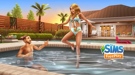 Pool Paradise Update Pool Paradise, Free Mobile Games, The Sims Freeplay, Sims Free Play, Tomatoes Recipe, Play Barbie, Fried Green, Do What You Like, Sims Freeplay