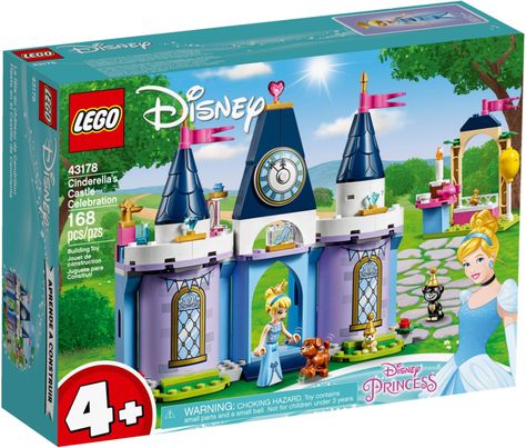 2020 Disney Lego #43178: Cinderella's Castle Celebration PIECES168 $29.99 Lego Cinderella, Disney Cinderella Castle, Lego 4, Lego Disney Princess, Cinderella's Castle, Construction Lego, Free Lego, Lego Animals, Toys Uk