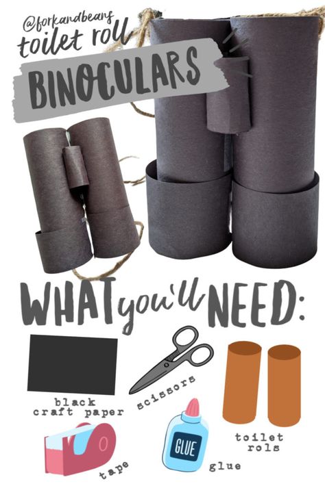 Toilet Roll Binoculars, Safari Binoculars Craft, Binoculars Craft For Kids, Cardboard Binoculars, Toilet Paper Roll Binoculars, Binoculars Craft, Diy Binoculars, Binocular Craft, Lion Nature