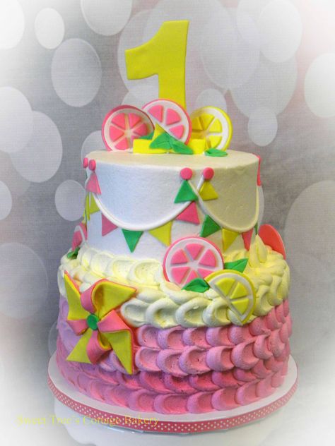 Pink Lemonade Cake Lemonade Birthday Cake, Pink Lemonade Cake, Lemonade Cake, Lemonade Birthday, Roblox Cake, Birthday Cake Ideas, Pink Lemonade, Cake Ideas, Lemonade