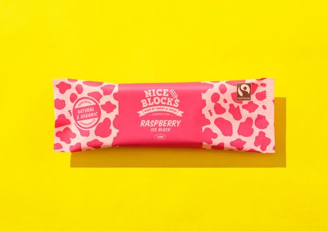 Ice Cream Pops, Dessert Packaging, Ice Blocks, Brand Creation, On A Stick, Packing Design, Fun Treats, Creativity And Innovation, A Stick