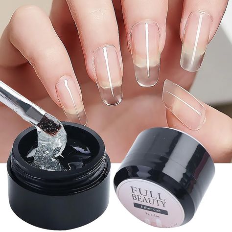 Nail Builder Gel, Chrome Nails Designs, Weak Nails, Edgy Nails, Transparent Nails, Nail Repair, Damaged Nails, Daily Nail, Gel Designs