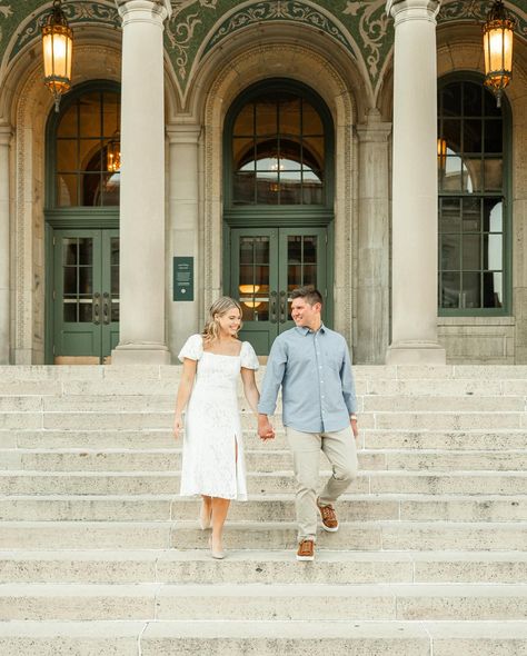 How many couples can say they met while playing flag football?! ☺️🥰 And since that happened to be at UW Madison, it’s fitting that we spent some time on campus finding the most beautiful spots for engagement photos 💕 We also explored the Arboretum for some perfect fall spots - and it did not disappoint! We were lucky enough to capture Natalie’s sister’s wedding last year, who found us thanks to @eventgal_wi ❤️ We love when we already feel like family when working with our couples, and th... Uw Madison, Flag Football, College Campus, Engagement Shoot, Engagement Shoots, How Many, Engagement Photos, Most Beautiful, Wedding Inspiration