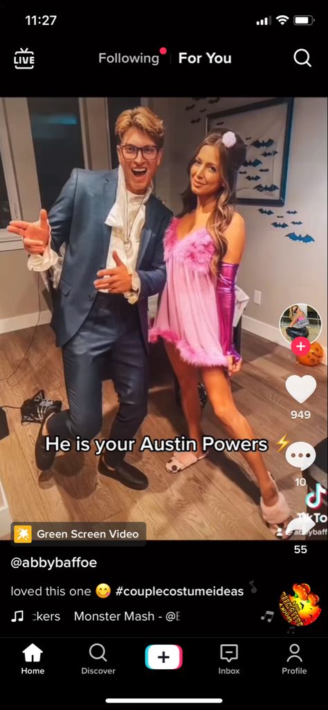 Austin Powers And Fem Bot Costume, Austin Powers Couples Costume, Fem Bots Costume, Austin Powers Costume, Austin Powers, Power Man, Halloween 2024, Power Couple, Couple Halloween