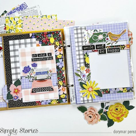 The Little Things Binder – Simple Stories Simple Stories Snap Binder, Simple Stories Snap, Mini Scrapbook Albums, Simple Stories, Paper Folding, Frame Wreath, Hello Friend, Paper Pads, The Little Things