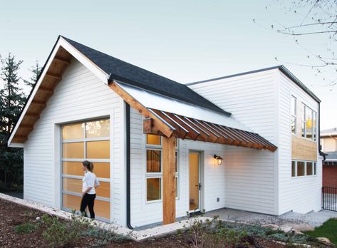 Bike Haus - Scandinavian - Exterior - by Flight Architecture | Houzz Scandinavian Garage, Danish House Exterior, Seaside House Exterior, Scandinavian Facade, Scandinavian Exterior, Dormer Roof, Danish House, Modern Mountain House, Seaside House