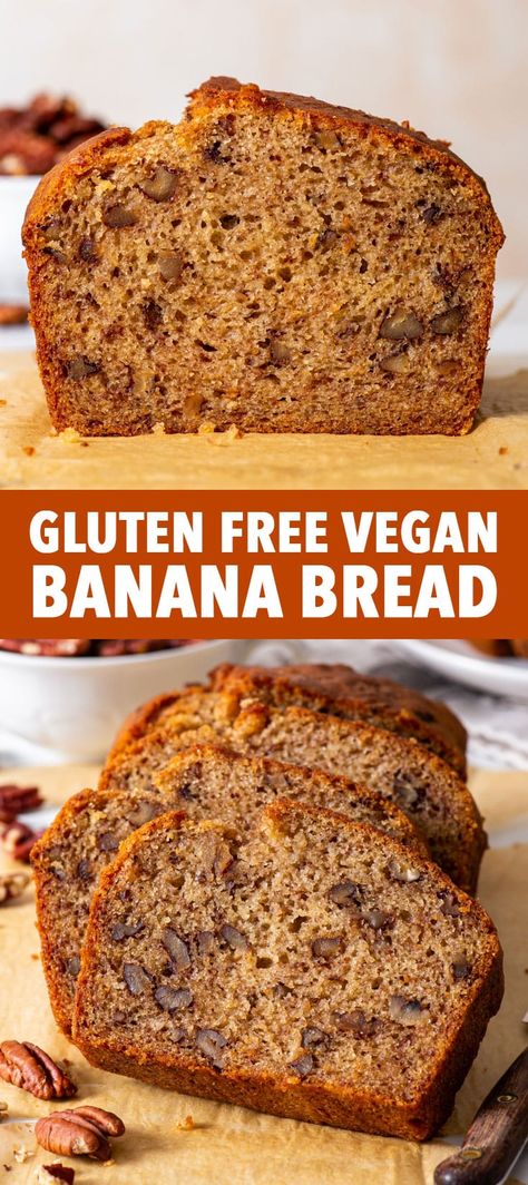 Gluten Free Vegan Banana Bread, Vegan Gluten Free Banana Bread, The Loopy Whisk, Loopy Whisk, Dairy Free Banana Bread, Gluten Free Banana Bread Recipe, Vegan Banana Bread Recipe, Vegan Gluten Free Breakfast, Ripe Banana Recipe