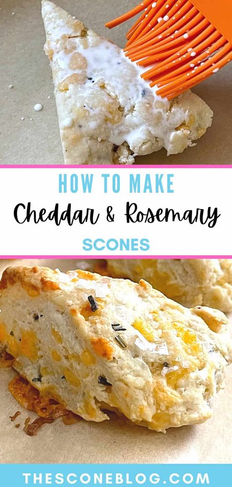 How to make cheddar rosemary scones Rosemary Cheddar Scones, Cheddar Scones Recipe, Rosemary Scones, Savory Scones Recipe, Cheddar Scones, Scone Recipes, Homemade Scones, Savory Scones, Vegan Cheddar