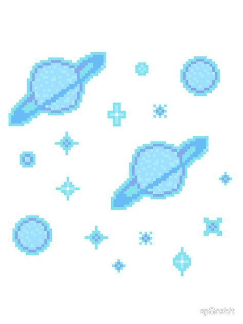 Saturn Pattern by sp8cebit Saturn Pixel Art, Space Art, World Map, Pixel Art, Pattern, Art