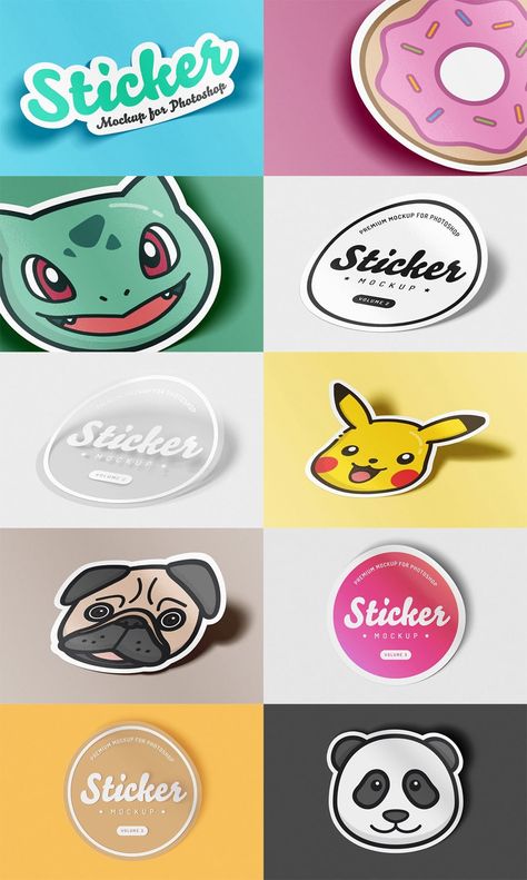 We provide you wide range of free and premium realistic sticker mockups. You can download and easily edit them according to your requirements. Square and Round sticker mockup PSD templates are widely used as logo, brand image, badge or for other informal purposes as well. Sticker Mockup Free, Product Sticker Design, Sticker Logo Design, Sticker Mockup, Sticker Product, Logo Stickers, Product Mockup, School Stickers, Japanese Graphic Design