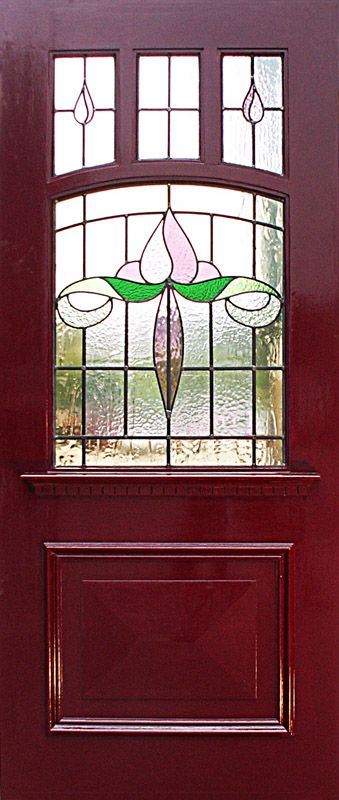 Edwardian Door, Edwardian Doors, Traditional Stained Glass Panels, Front Path, Panels Design, Traditional Front Doors, Cast Iron Bath, Victorian Door, Cottage Door