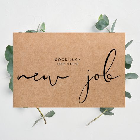 All The Best For Your New Job, New Job Handmade Cards, New Job Cards Handmade, New Job Aesthetic, Congrats On New Job, New Job Wishes, New Job Quotes, Job Congratulations, New Job Congratulations