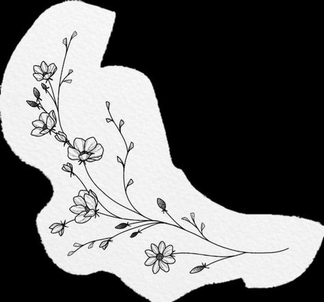 Tattoo Ideas Floral, Bone Tattoo Ideas, Collar Bone Tattoo Ideas, Bone Outline, Collarbone Tattoo, Bone Tattoo, Bone Tattoos, Mini Tattoo, Flower Collar