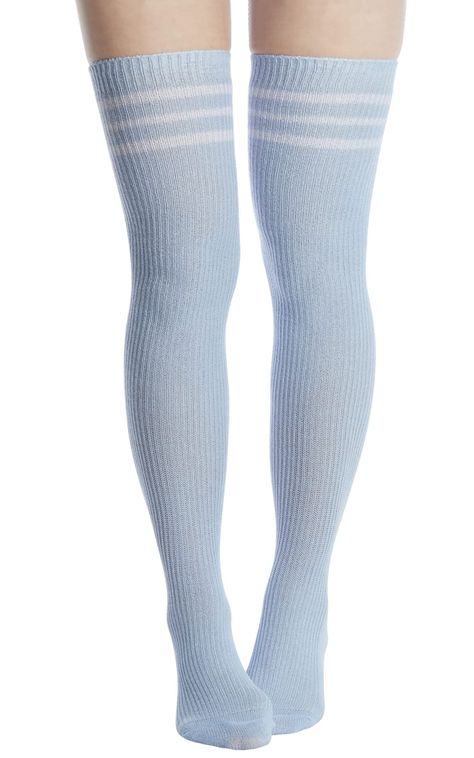 PRICES MAY VARY. [Soft & Comfortable & Elastic]: Our thigh high socks for women are knitted from elastic yarn (90% Acrylic Yarn, 5% Spandex, 5% Rubber Band). The fabric is comfortable, breathable and elastic, soft and close to the skin, moderate thickness, which is suitable for all seasons. [One Size Fits Most]: The knee high socks for women are about 8.26” from toe to heel, and 25.59” from heel to top. Over the knee socks for women have enough elasticity, and the maximum circumference of socks Striped Thigh Highs, Thigh High Leg Warmers, Supernatural Dr, Halloween Fits, Thigh High Sock, Blue Stockings, Pokemon Scarlet, Lace Stockings, Blue Socks