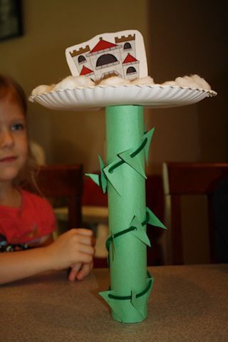 Jack and the Beanstalk Jack And The Beanstalk Craft, Beanstalk Craft, Fairy Tale Stem, Fairy Tale Projects, Bean Stalk, Fairy Tales Preschool, Fairy Tales Unit, Fairy Tale Crafts, Roll Craft