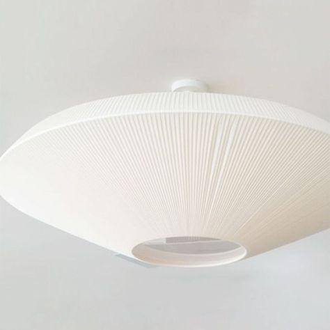 Fabric Geometric Flush Ceiling Light Modern 1 Light Flush Light Fixtures in White - 110V-120V 23.5" Flush Light Fixtures, Sculptural Ceiling, Modern Hanging Lights, Island Light Fixtures, Contemporary Ceiling Light, Flush Light, Electric Bulb, Flush Mount Light, Hanging Ceiling Lights