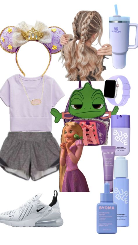 Rapunzel Theme, Rapunzel Outfit, Disney Bound Outfits Casual, Disney Trip Outfits, Disney Outfits Women, Rapunzel Disney, Theme Park Outfits, Disney Themed Outfits, Cute Disney Outfits