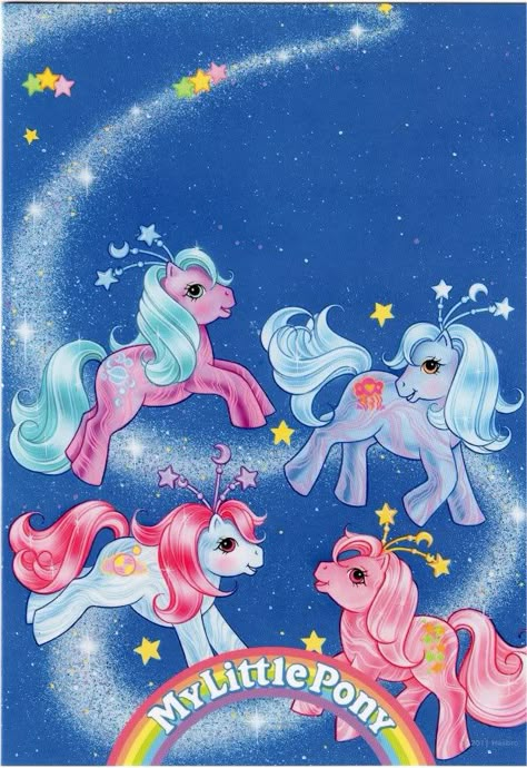 My Little Pony Fairy Brights never released! Old My Little Pony, Original My Little Pony, My Little Pony Vintage, Mlp G1, Vintage My Little Pony, My Little Pony Wallpaper, Pony Art, 80s Cartoons, Lisa Frank