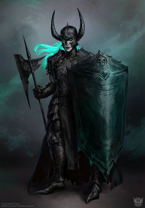 ArtStation - Deathknight, Ludvik Skopalik Knight Monster Art, Knight Character Art, Undead Knight, Undead Warrior, Dark Warrior, Knight Games, Cool Monsters, Age Of Empires, Knight Art