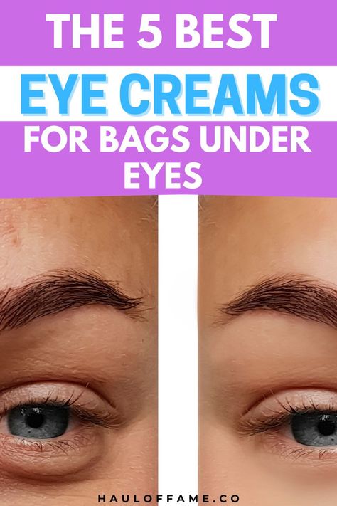 We've worked hard to research and due diligence all the best eye creams around to bring you 5 best eye creams that actually work! Whether you're on the hunt for an eye cream for dark circles, wrinkles, puffiness, diy eye cream, for your 20s, 30s, 40s, or even over 50, bags under eyes, or anti aging we've got the absolute elite right here including drugstore and high end too! Your under eye area will be looking refreshed and alive again in no time! Eye Bag Cream, Best Under Eye Cream, Puffy Eyes Remedy, Bags Under Eyes, Eye Firming, Diy Eye Cream, Firming Eye Cream, Eye Cream For Dark Circles, Under Eye Puffiness