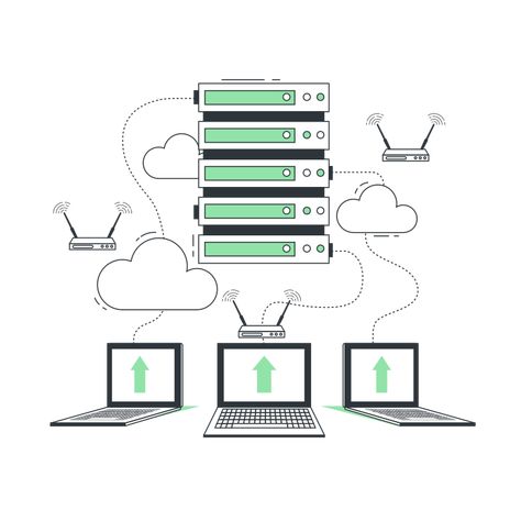 Database Illustration, Illustration Computer, Computer Information, Png Illustration, Internet Network, Cloud Storage, Cloud Computing, Information Technology, Cartoon Illustration