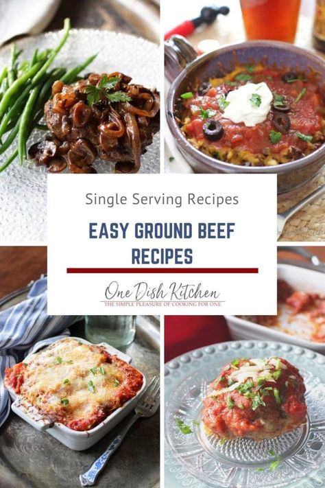 Serving Portions, Simple Ground Beef Recipes, Cheeseburger Meatloaf Recipes, Individual Meals, Beef Recipes Easy Dinners, One Dish Kitchen, Slow Cooker Meatloaf, Easy Ground Beef Recipes, Batch Recipes