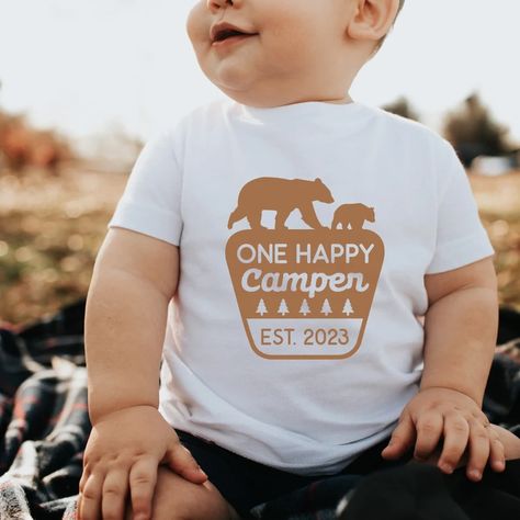 One Happy Camper Birthday Shirt, Mommy and Me Shirts, Happy Camper Matching Family Tees, 1st Birthday Outfit, First Birthday Shirt Camping Camping 1st Birthday, One Happy Camper Birthday, Happy Camper Birthday Party, One Happy Camper, Happy Camper Shirt, Mommy And Me Shirts, First Birthday Shirt, Birthday Highchair, 1st Birthday Outfit