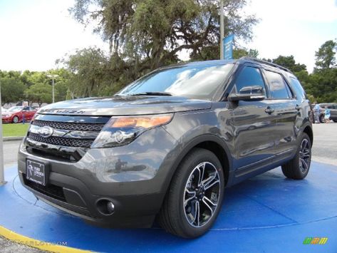 2015 Magnetic Ford Explorer Sport 4WD #96045217 | GTCarLot.com - Car Color Galleries 2015 Ford Explorer Sport, Ford Explorer Sport, Explorer Sport, Car Colors, Ford Explorer, Photo Archive, Black Interior, Black Charcoal, Suv Car