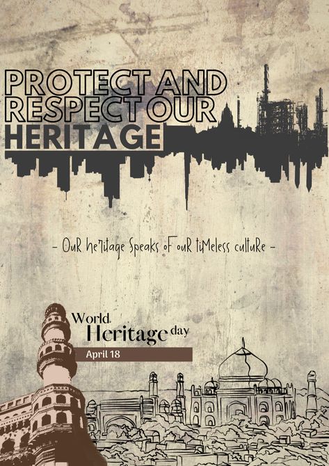 India Heritage Poster, Heritage Poster Design, Cultural Heritage Poster, World Heritage Day Poster, Heritage Day Poster, Tourism Day Poster, Crown Jewels Of England, Heritage Poster, Poster Design Competition