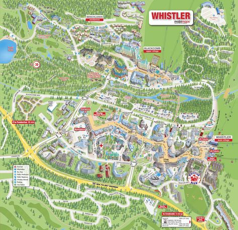 whistler-village-map-ATV – Whistler ATV Whistler Village, Village Map, Whistler Canada, Canada Map, Ski Trip, Whistler, Best Location, Skiing, Vision Board