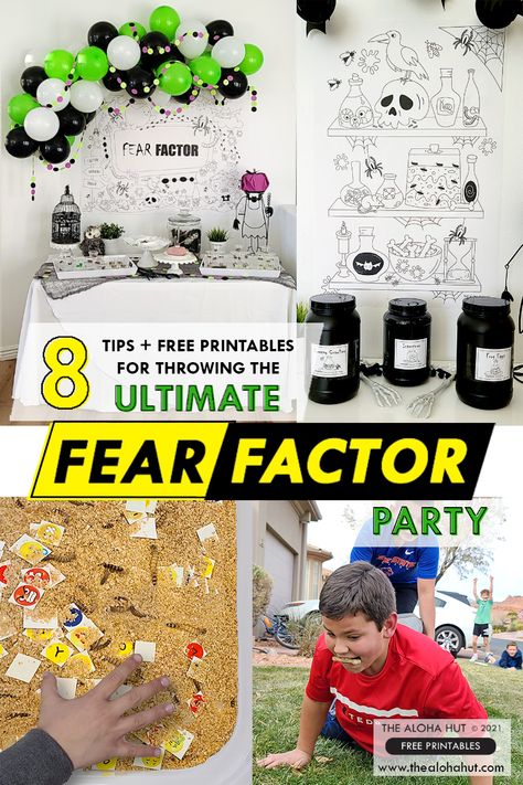 Fear Factor Games, Fear Factor Party, Family Reunion Activities, Ghostbusters Theme, Halloween Class Party, Fear Factor, Challenge Ideas, Classroom Transformation, Youth Activities