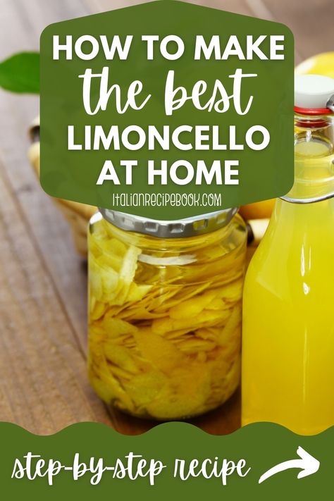 Lemon Cello Recipe, Italian Limoncello Recipe, Homemade Booze, Homemade Liqueur Recipes, Boozy Recipes, Making Limoncello, Limoncello Recipe, Homemade Limoncello, Homemade Liquor