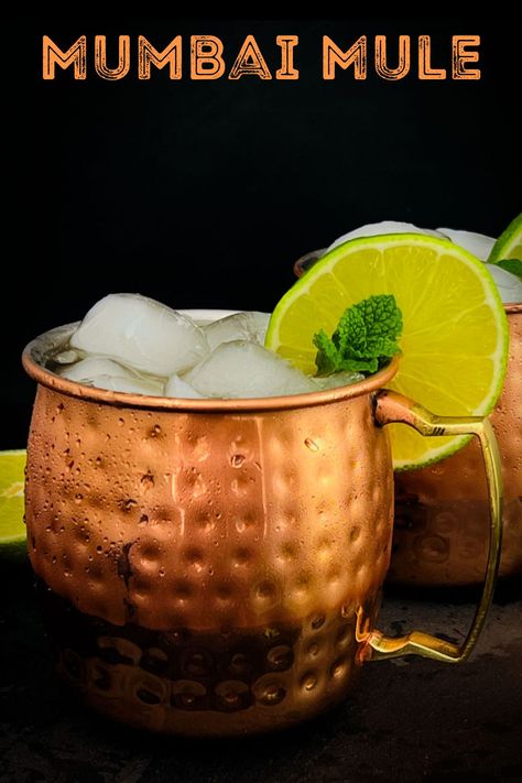 Indian Inspired Cocktails, Christmas Curry, Indian Cocktails, Indian Beverages, Cocktail Inspiration, Diwali Recipes, Frozen Drink Recipes, Moscow Mule Cocktail, Frozen Cocktail Recipes