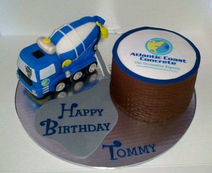 concrete cake Concrete Cake For Men, Concrete Mixer Cake, Cake With Edible Image, Ready Mix Concrete, Concrete Cake, Dudu Bubu, Concrete Worker Memes, Concrete Mixer Truck, Concrete Truck