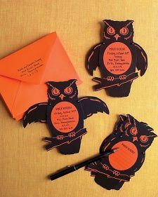 Free Halloween Invitations, Halloween Luminaries, Owl Invitations, Dekorasi Halloween, Halloween Owl, Halloween Party Invitations, Halloween Vintage, Halloween Invitations, Planning Guide