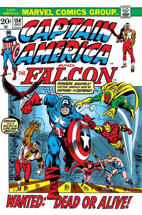 Captain America Comic Cover, Rare Comic Books, Sal Buscema, Captain America And Bucky, Marvel Comics Covers, Captain America Comic, Classic Comic Books, Comic Cover, The Falcon