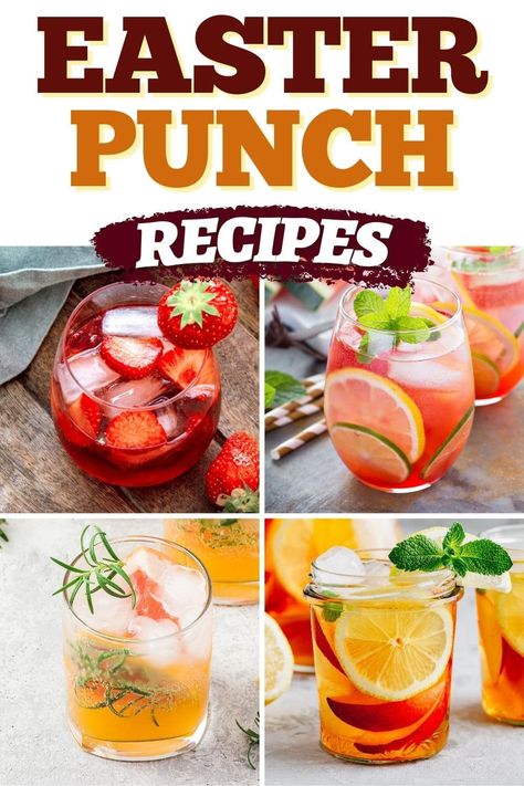 Easter Punch Recipes Easter Punch Recipes, Easter Punch, Prosecco Punch, Vodka Punch, Sherbet Punch, Orange Punch, Raspberry Sherbet, Hosting Brunch, Alcoholic Punch