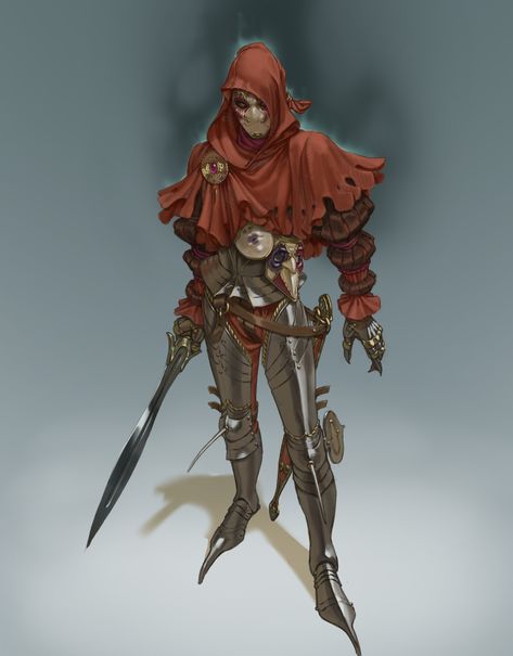 Jester Knight, Swords Bard, Jack Of Blades, Battle Axes, Light Armor, Aged Clothing, Red Knight, Skeleton Drawings, Knight Art