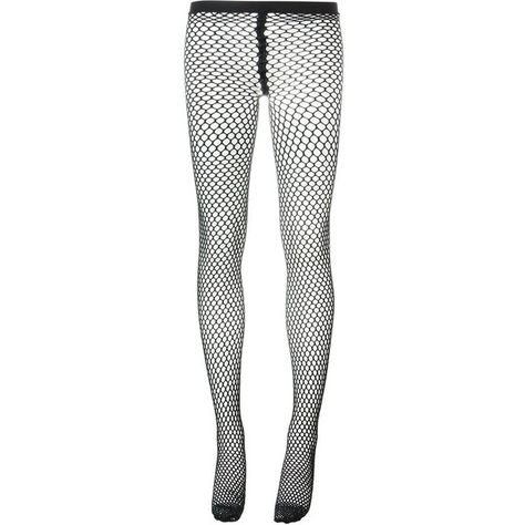 Comme Des Garçons Fish Net Tights ($61) ❤ liked on Polyvore featuring intimates, hosiery, tights, black, fish stocking, fish net stockings, comme des garÃ§ons, net tights and net stockings Fish Net Tights, Black Fishnet Tights, Net Tights, Net Stockings, Black Fish, 2000s Outfits, Tights Socks, Fish Net, Black Fishnets