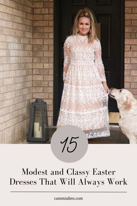 Modest and classy Easter Dresses for women over 40 & 50 in 2022. Pretty dresses for church on Easter Sunday or throughout Spring and Summer. Easter Dress For Women, Easter Dress For Women Church, Dresses For 2022, Classy Easter, Dresses For Women Classy, Dresses For Church, Easter Dresses For Women, Church Dresses For Women, Dresses For Women Over 40