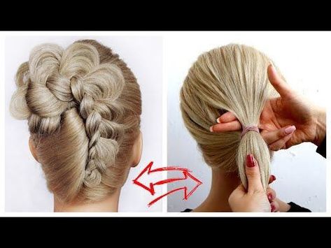 Shorts Braids, Hairstyle French, French Bun, French Roll Hairstyle, Braid Videos, High Fashion Hair, French Roll, Hairstyle Easy, Occasion Hair