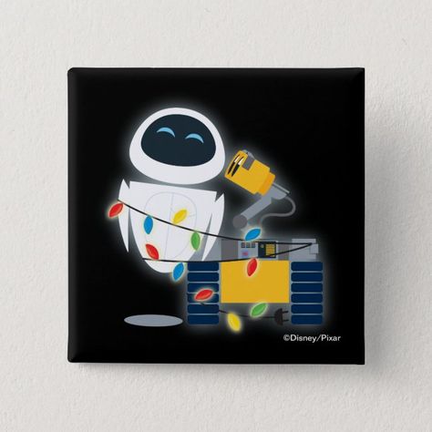 WALL-E & EVE Christmas Button #affiliate , #Sponsored, #EVE, #Christmas, #Button, #Shop, #WALL Wall-e Painting, Wall E And Eve, Wall E Eve, Arts And Crafts For Adults, Micro Lego, Valentine Day Boxes, Christmas Buttons, Golden Rod