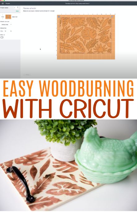 Wood Burning With Cricut, Chemical Wood Burning, Cricut Wood Projects, Easy Wood Burning, Cricut Stencil, Cricut Wood, Tropical Leaf Pattern, Wood Burning Stencils, Wood Burning Techniques