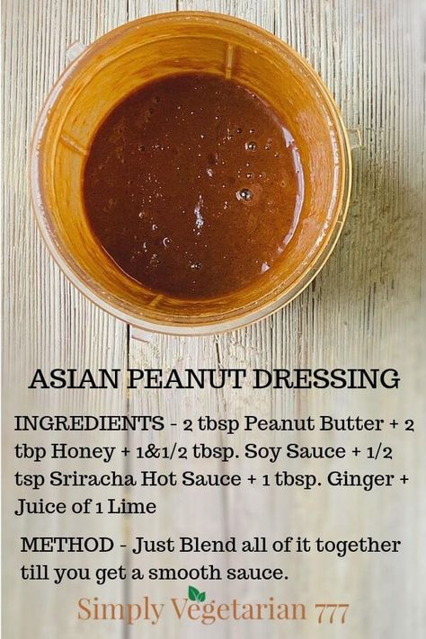 Learn how to make simple Asian dressing at home using Peanut Butter and few pantry staples. #peanutdressing #asiandressing #easyasiansauce #veganasiandressing Easy Peanut Dressing, Peanut Butter Vinaigrette, Asian Peanut Salad Dressing, Peanut Butter Salad Dressing Recipes, Asian Peanut Dressing, Peanut Butter Salad Dressing, Peanut Salad Dressing, Peanut Sauce Dressing, Peanut Dressing Recipe