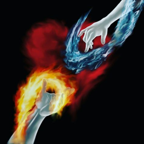 Fire cannot quench Fire. Water does. Fire X Water, Fire And Water Art, Fire Vs Water, Twin Flame Art, Yin Yang Tattoos, Flame Tattoos, Space Phone Wallpaper, Fire And Water, Flame Art